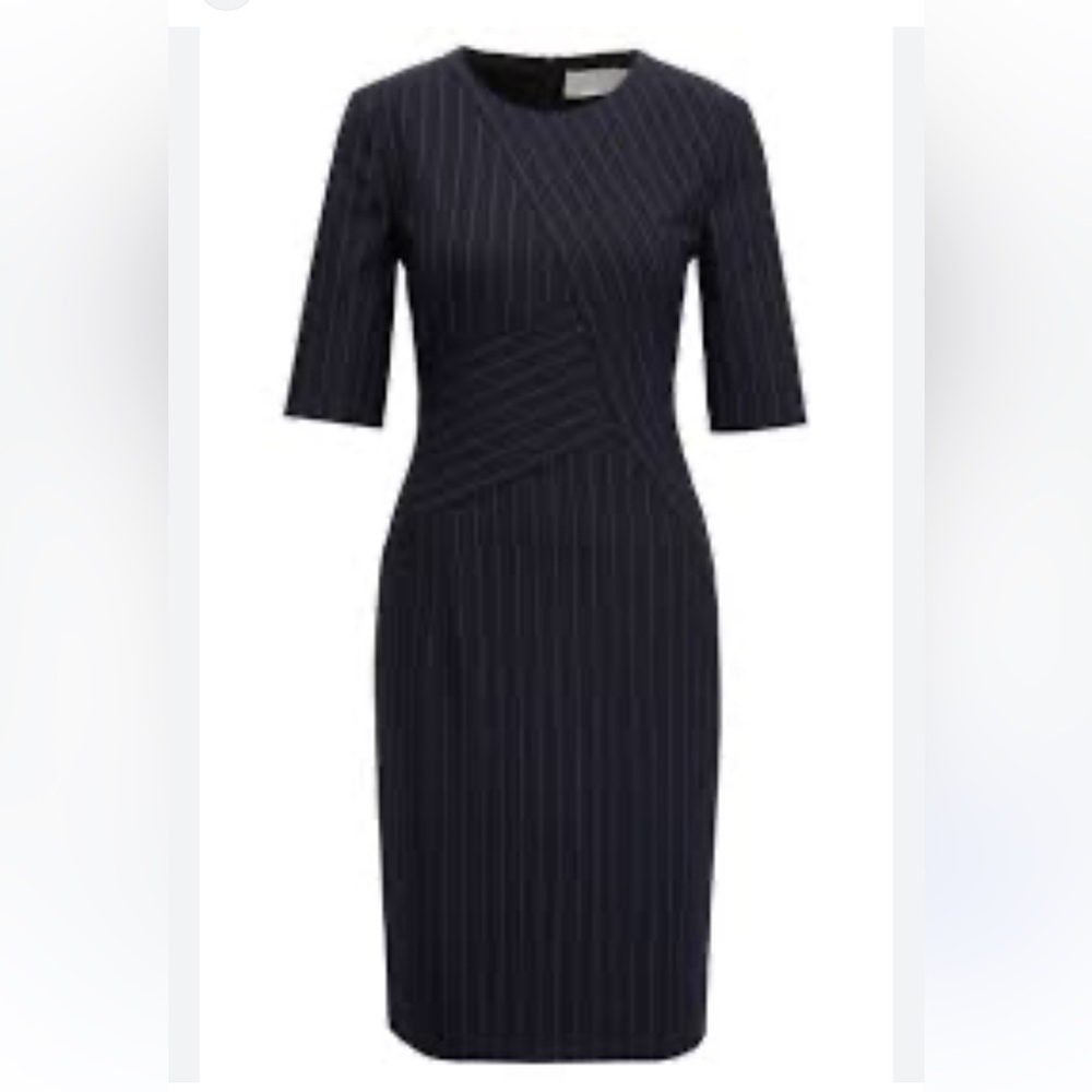 Boss Pinstripe Navy Dress size 14
